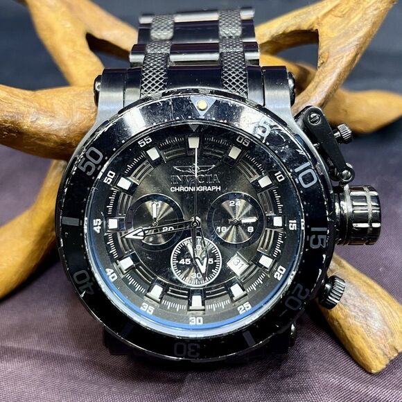 INVICTA Men's Watch 32727 Coalition Forces Black Quartz Chronograph Steel 52mm - Picture 4 of 15